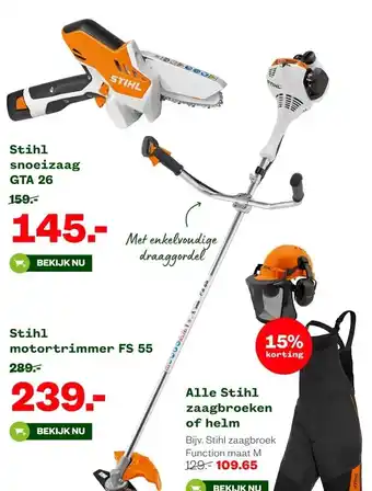 Welkoop Stihl motortrimmer FS 55 aanbieding