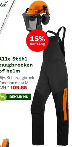 Welkoop Alle Stihl zaagbroeken of helm aanbieding
