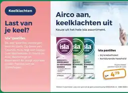 Trekpleister Airco aan, keelklachten uit aanbieding