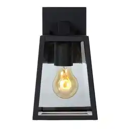 Praxis Lucide wandlamp Matslot zwart klein E27 aanbieding