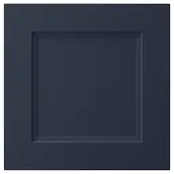 IKEA Axstad blauwe keukendeur, vierkant met inzetpaneel, gladde folieafwerking aanbieding