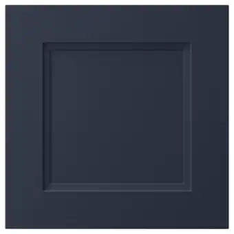 IKEA Axstad blauwe keukendeur, vierkant met inzetpaneel, gladde folieafwerking aanbieding