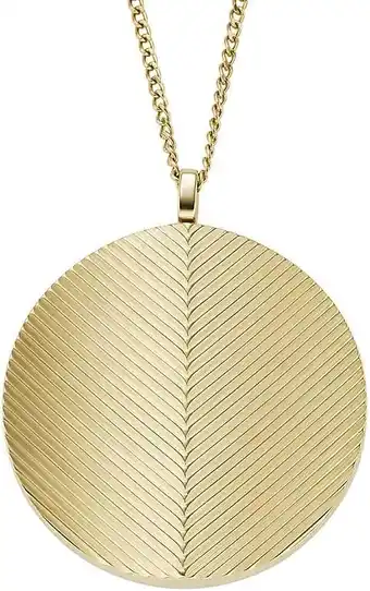 Amazon Fossil Ketting voor vrouwen, goudkleurige roestvrij stalen hanger ketting aanbieding