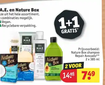 Kruidvat N.A.E. en Nature Box 2 x 385 aanbieding