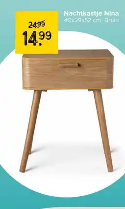 Xenos Nachtkastje Nina Bruin aanbieding