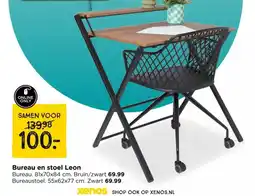 Xenos Bureau en stoel Leon aanbieding