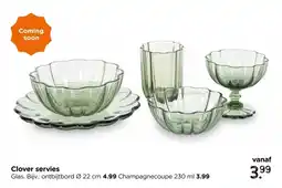 Xenos Clover servies aanbieding