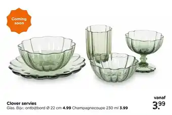 Xenos Clover servies aanbieding