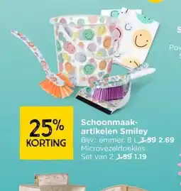 Xenos Schoonmaak artikelen Smiley aanbieding