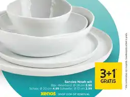 Xenos Servies Noah wit aanbieding