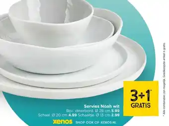Xenos Servies Noah wit aanbieding