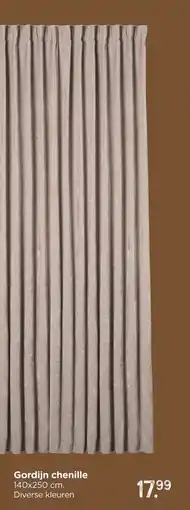 Xenos Gordijn chenille aanbieding