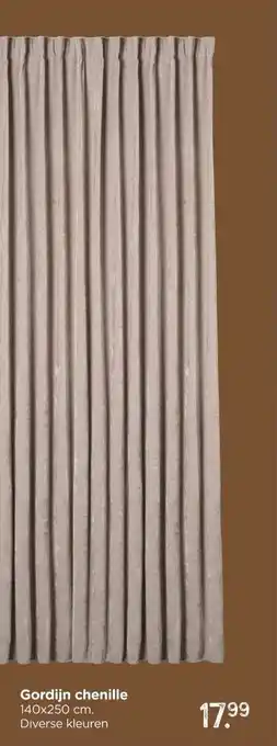 Xenos Gordijn chenille aanbieding