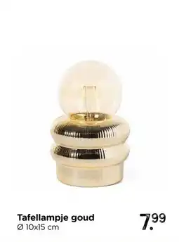 Xenos Tafellampje goud aanbieding