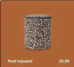 Xenos Poef luipaard aanbieding