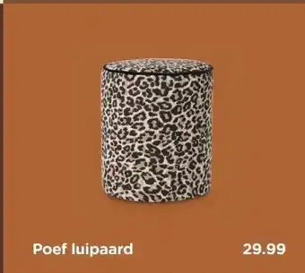 Xenos Poef luipaard aanbieding