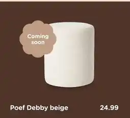 Xenos Poef Debby beige aanbieding