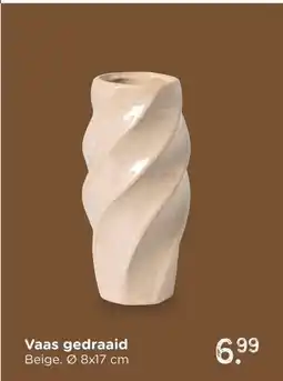 Xenos Vaas gedraaid Beige aanbieding