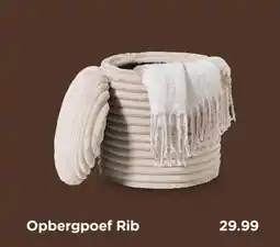 Xenos Opbergpoef Rib aanbieding