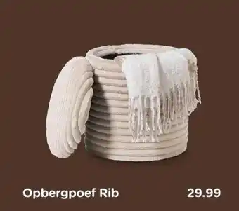 Xenos Opbergpoef Rib aanbieding