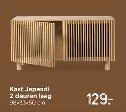 Xenos Kast Japandi 2 deuren laag aanbieding