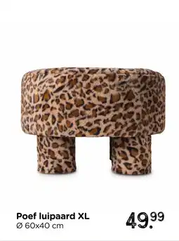 Xenos Poef luipaard XL aanbieding