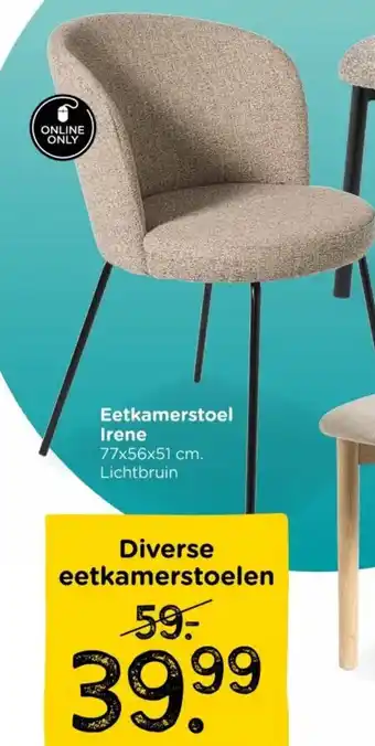 Xenos eetkamerstoelen aanbieding
