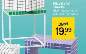 Xenos Bijzettafel Checks aanbieding