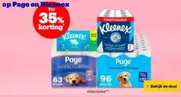 Bol.com op Page en Kleenex aanbieding