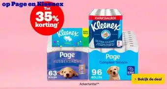 Bol.com Page en Kleenex aanbieding