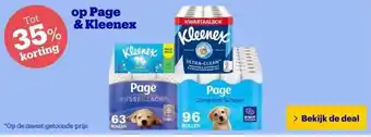 Bol.com Tot 35% korting op Page & Kleenex aanbieding