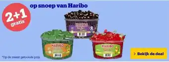 Bol.com 2+1 gratis op snoep van Haribo aanbieding