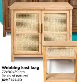 Xenos Webbing kast laag aanbieding