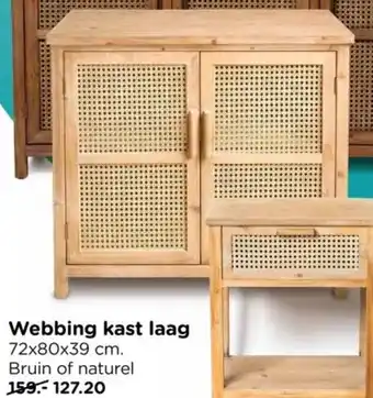 Xenos Webbing kast laag aanbieding