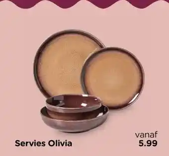 Xenos Servies Olivia aanbieding