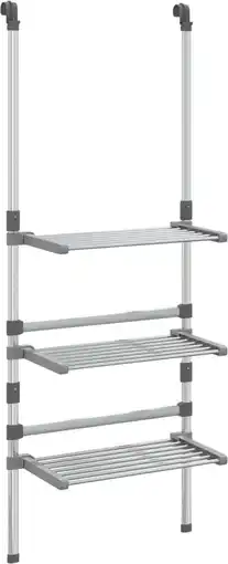 Bol.com vidaXL-Droogrek-3-laags-hangend-aluminium aanbieding
