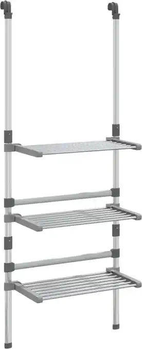 Bol.com vidaXL-Droogrek-3-laags-hangend-aluminium aanbieding