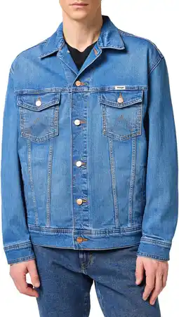 Amazon Wrangler Heren Anti Fit Eyes Blue Denim Jacket, blauw, XXL aanbieding