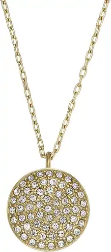 Amazon Fossil Dames halsketting van messing met karabijnsluiting aanbieding