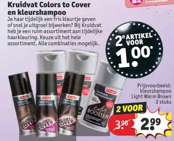 Kruidvat Kruidvat Colors to Cover en kleurshampoo aanbieding