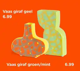 Xenos Vaas giraf geel groen/mint aanbieding