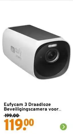 GAMMA Eufycam 3 Draadloze Beveiligingscamera voor buiten 4K met Zonnepaneel Uitbreiding aanbieding