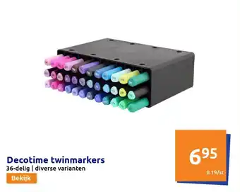 Action Decotime twinmarkers aanbieding