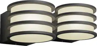 Coolblue Philips Hue Lucca Wandlamp Buiten Duo Pack aanbieding
