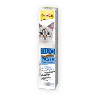 Zooplus 50g GimCat Duo Paste multivitamine en tonijn kattensnack aanbieding