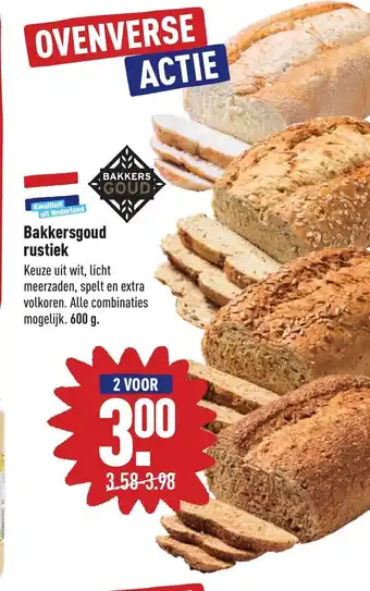 ALDI Bakkersgoud rustiek 600g aanbieding