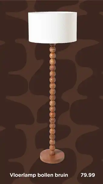 Xenos Vloerlamp bollen bruin aanbieding