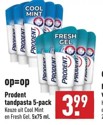 ALDI Prodent tandpasta 5-pack aanbieding