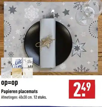 ALDI Papieren placemats aanbieding