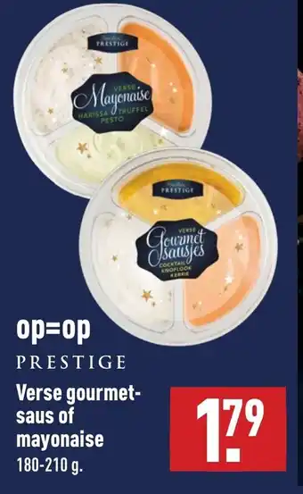 ALDI Verse gourmet saus of mayonaise 180-210g aanbieding